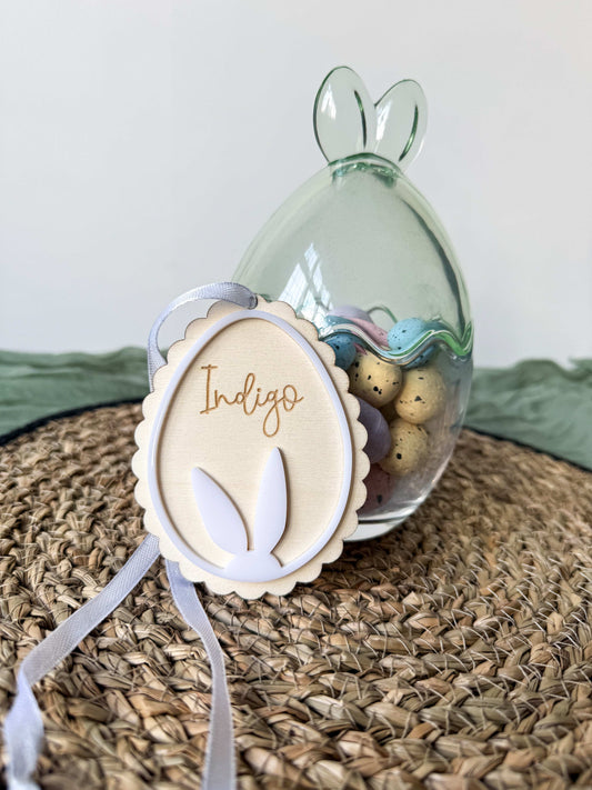 Bunny Ears Scalloped Easter Tag