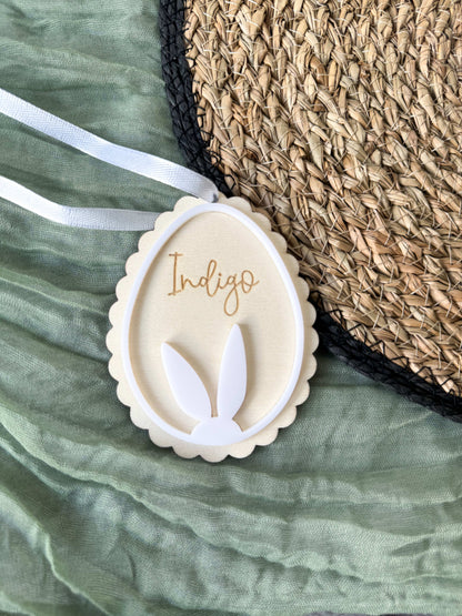 Bunny Ears Scalloped Easter Tag
