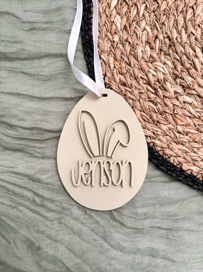 Personalised Egg Easter Tag