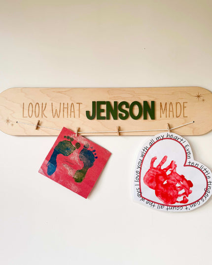 Personalised 'Look What I Made' Wall Plaque