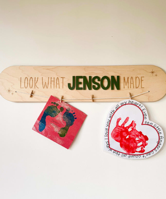 Personalised 'Look What I Made' Wall Plaque