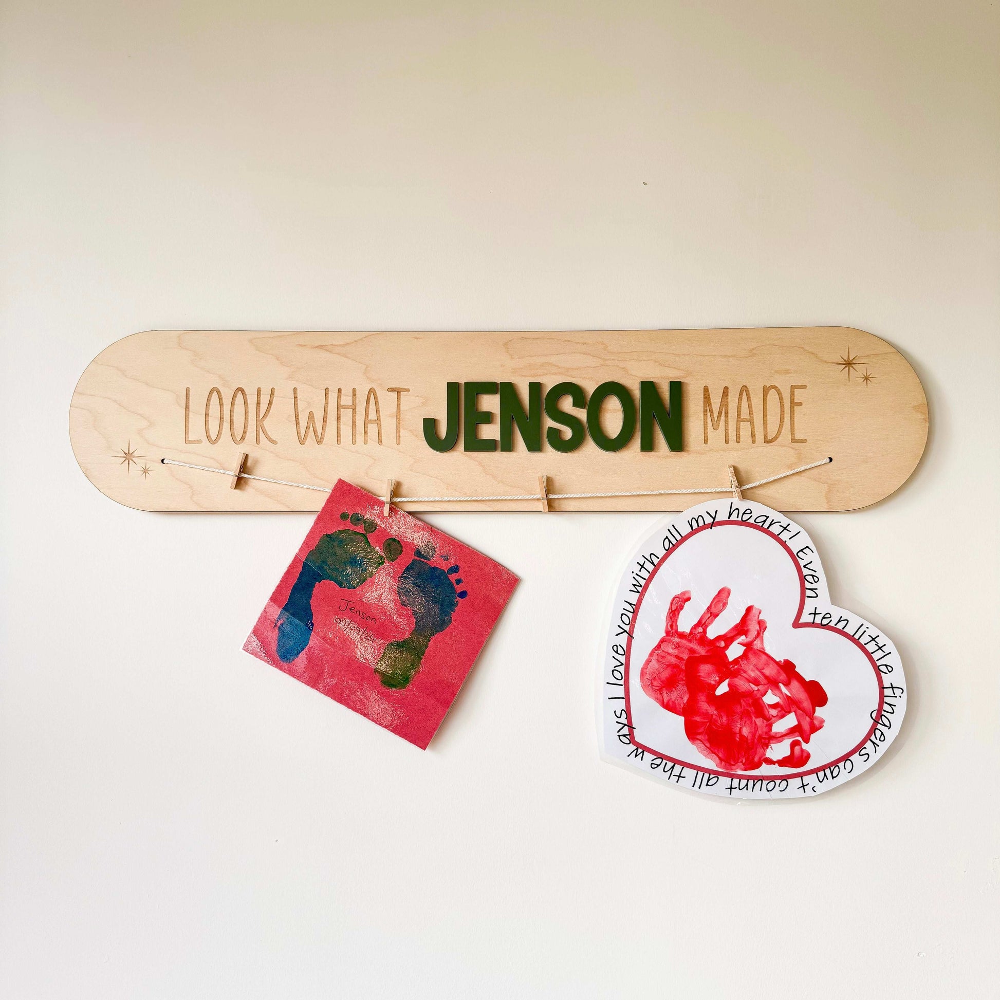 Personalised 'Look What I Made' Wall Plaque