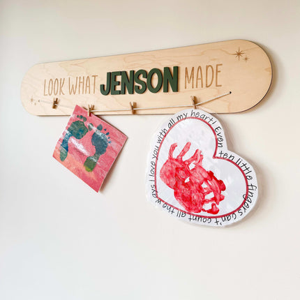 Personalised 'Look What I Made' Wall Plaque