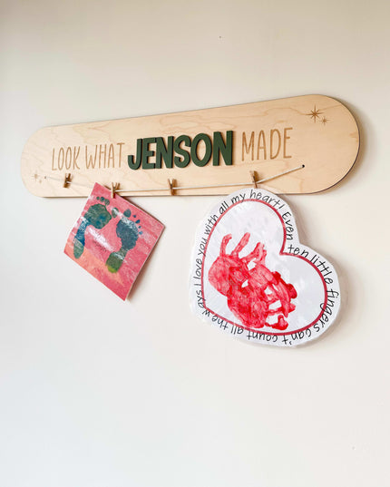 Personalised 'Look What I Made' Wall Plaque