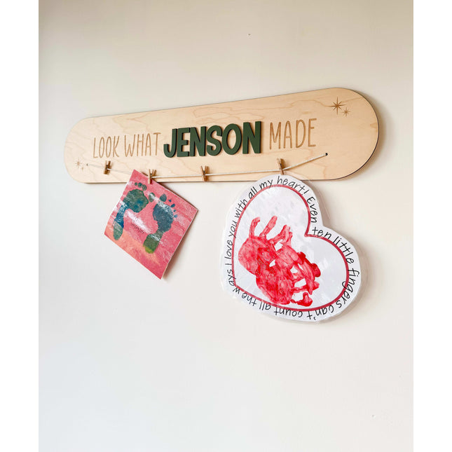 Personalised 'Look What I Made' Wall Plaque