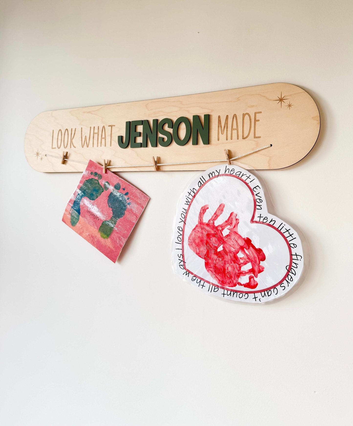 Personalised 'Look What I Made' Wall Plaque