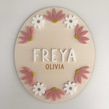 Personalised Daisy Plaque