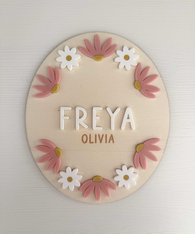 Personalised Daisy Plaque