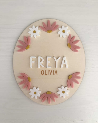 Personalised Daisy Plaque