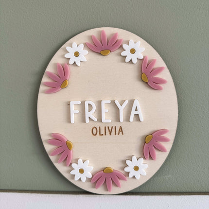 Personalised Daisy Plaque