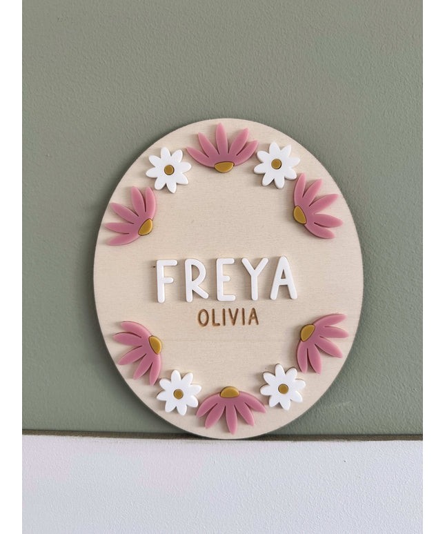 Personalised Daisy Plaque