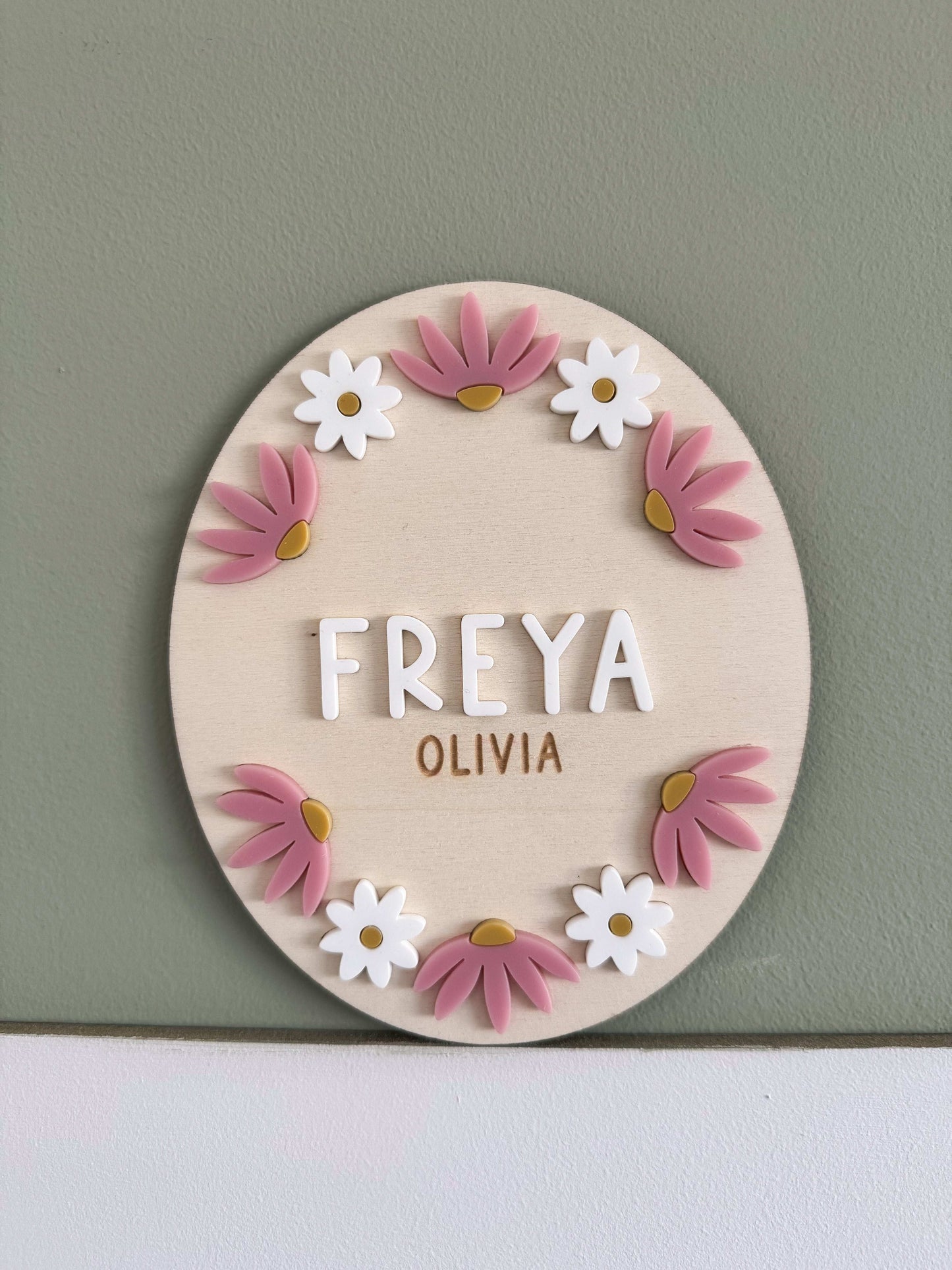 Personalised Daisy Plaque