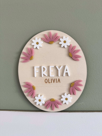 Personalised Daisy Plaque
