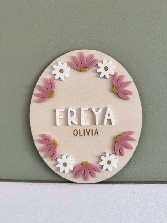 Personalised Daisy Plaque