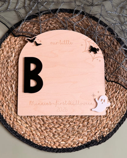 My First Halloween Plaque