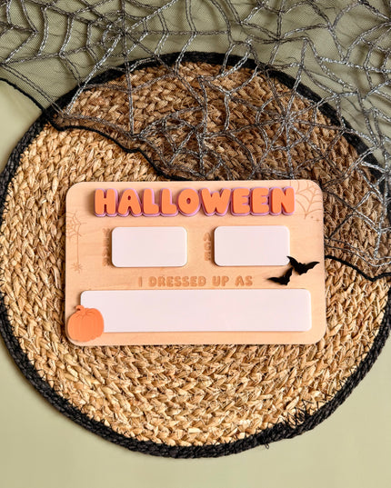 Halloween Costume Photo Prop Board