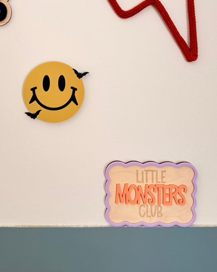 Little Monsters Club Plaque