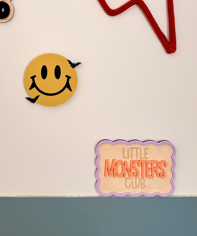 Little Monsters Club Plaque