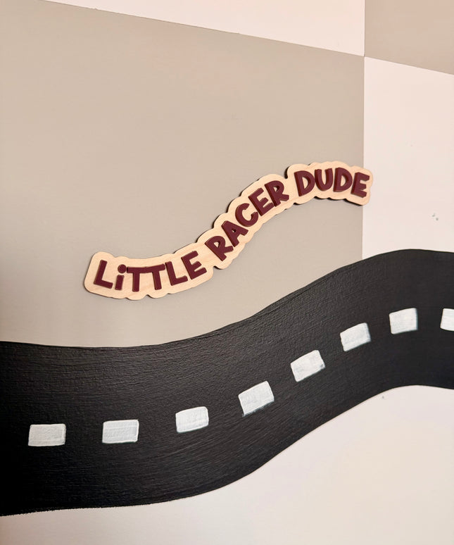 Little Racer Dude Plaque