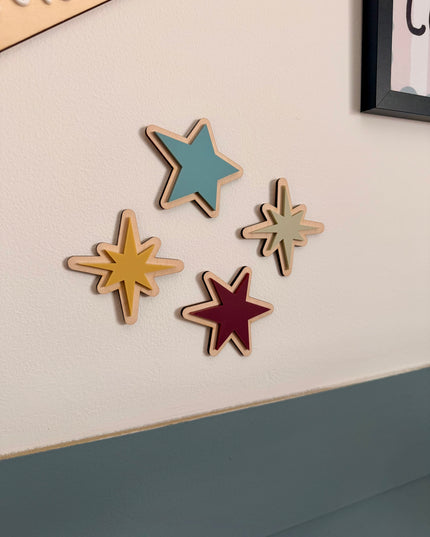 Acrylic Wall Stars - Set of 4