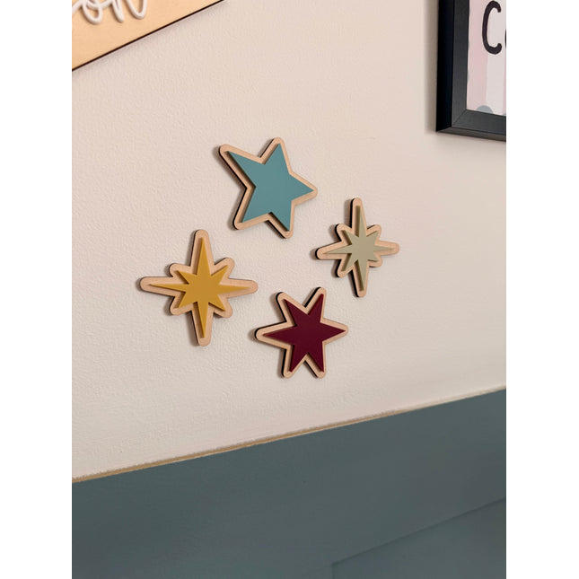 Acrylic Wall Stars - Set of 4