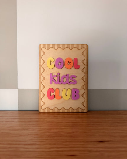 Cool Kids Club Plaque