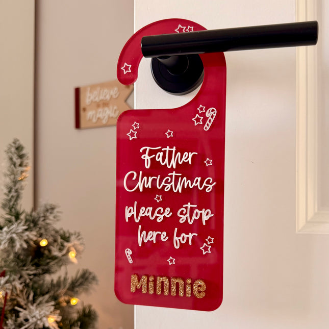 Personalised Santa / Father Christmas Door Hanger