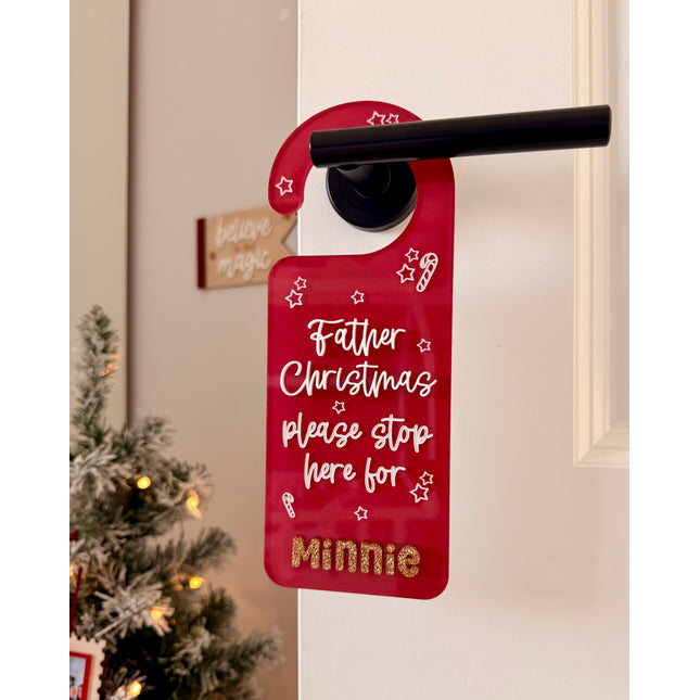 Personalised Santa / Father Christmas Door Hanger