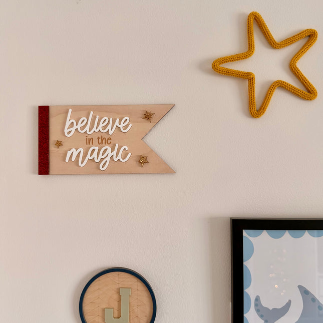 Believe in the Magic Christmas Pennant