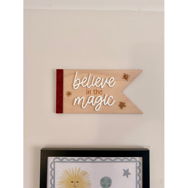 Believe in the Magic Christmas Pennant