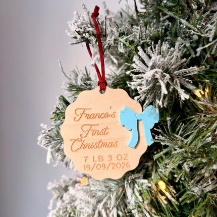Personalised Baby’s First Christmas Decoration