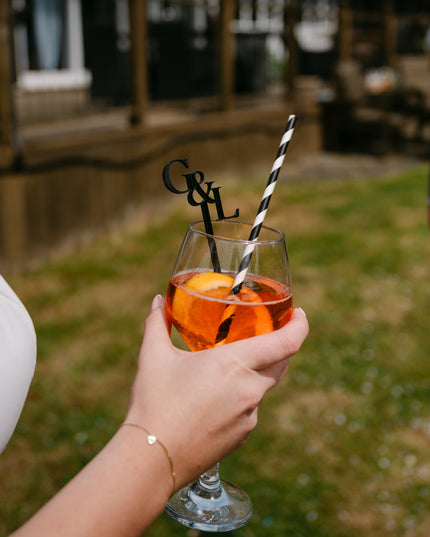 Personalised Initial Drinks Stirrers