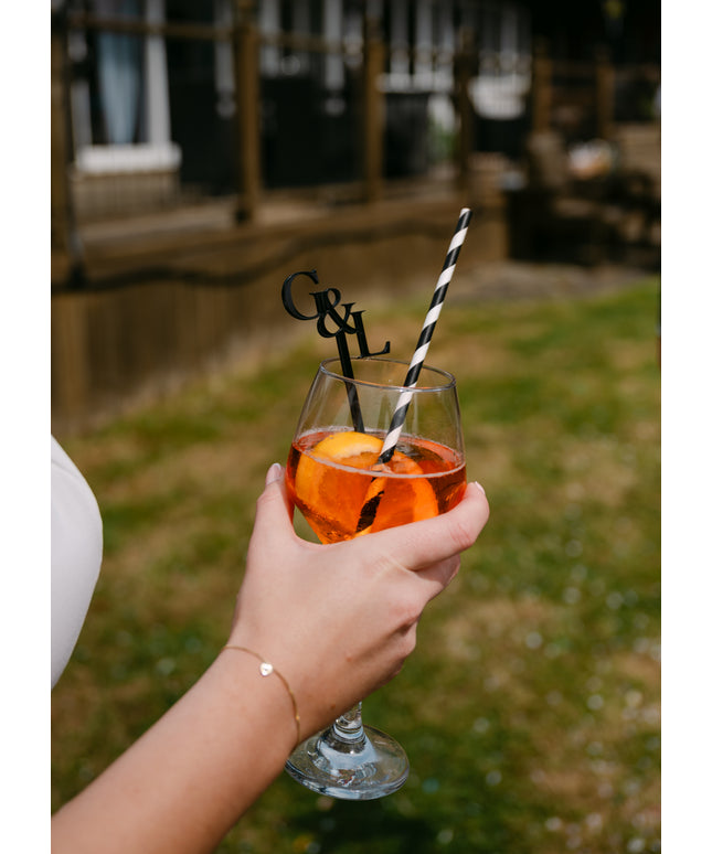 Personalised Initial Drinks Stirrers