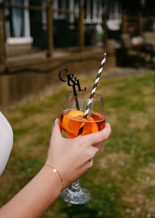 Personalised Initial Drinks Stirrers