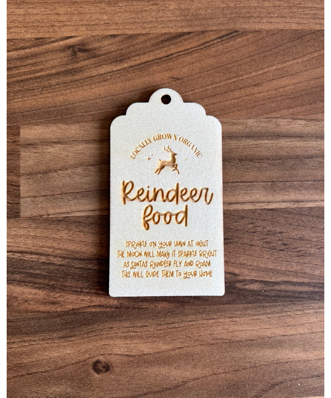 *CLEARANCE* Reindeer Food Tag