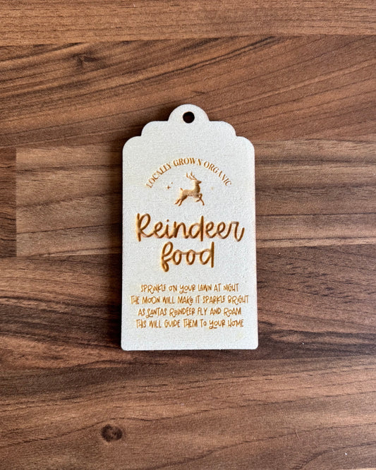 *CLEARANCE* Reindeer Food Tag