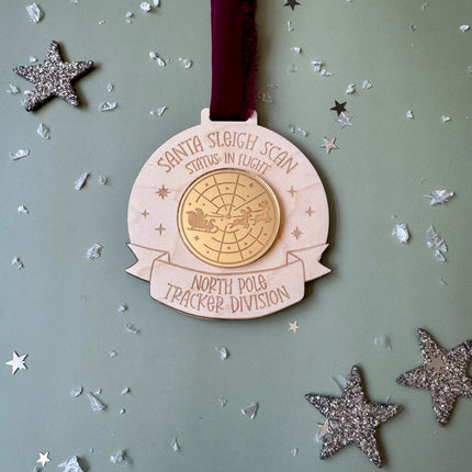 Santa Tracker Medal with QR Code