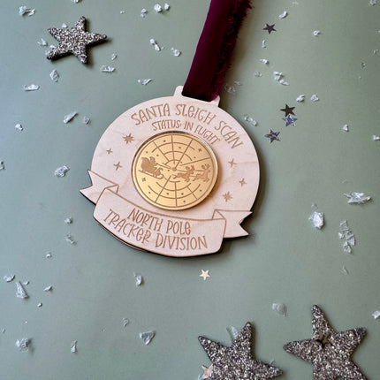Santa Tracker Medal with QR Code