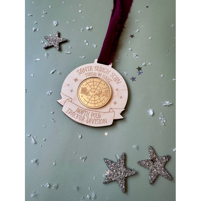 Santa Tracker Medal with QR Code