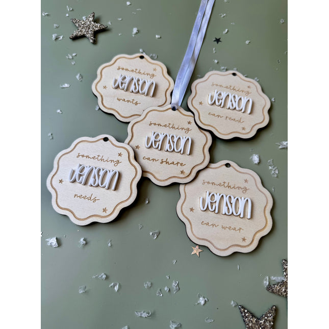 Set of 5 Personalised Mindfulness Gift Tags
