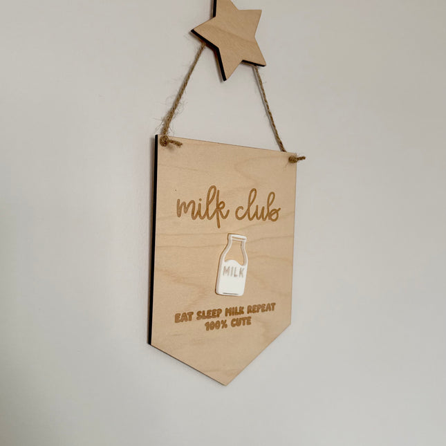 Milk Club Mini Hanging Pennant