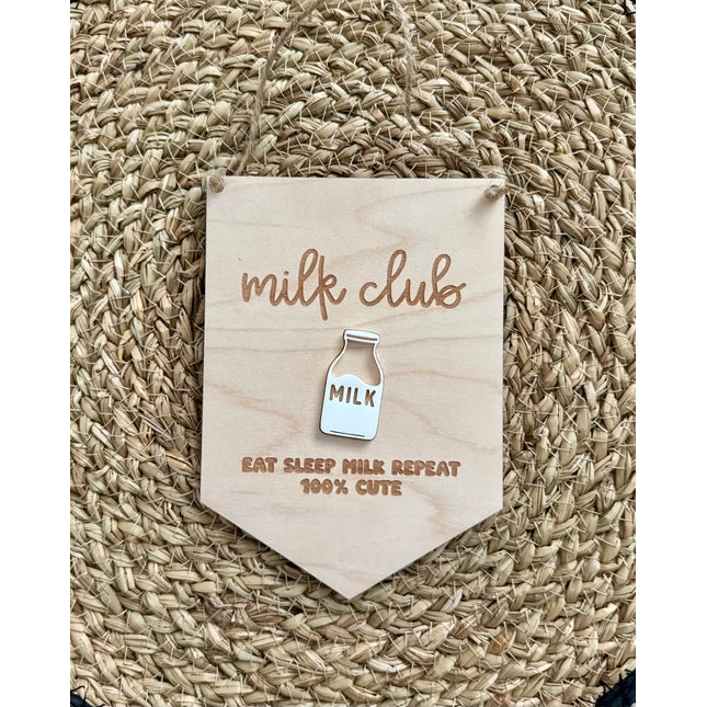 Milk Club Mini Hanging Pennant