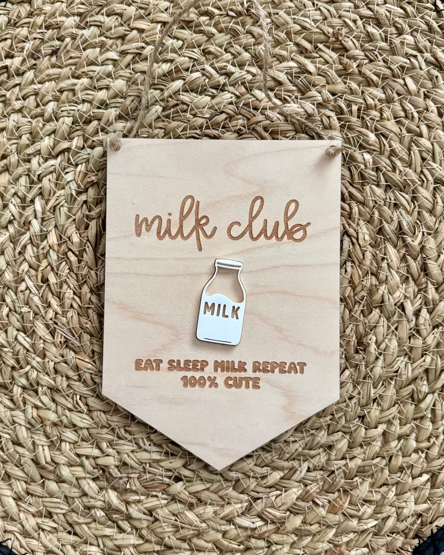 Milk Club Mini Hanging Pennant