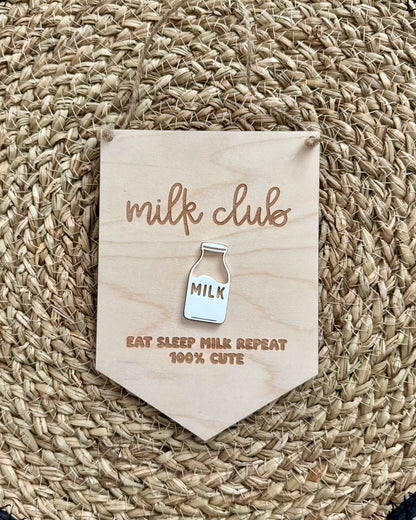 Milk Club Mini Hanging Pennant