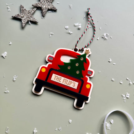 Personalised Christmas Car Decoration