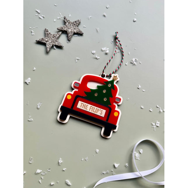 Personalised Christmas Car Decoration