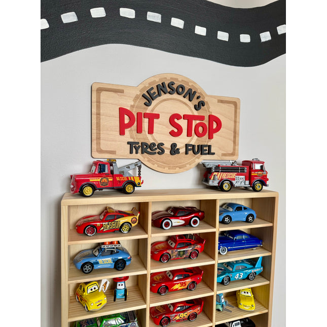 Personalised Pit Stop Sign