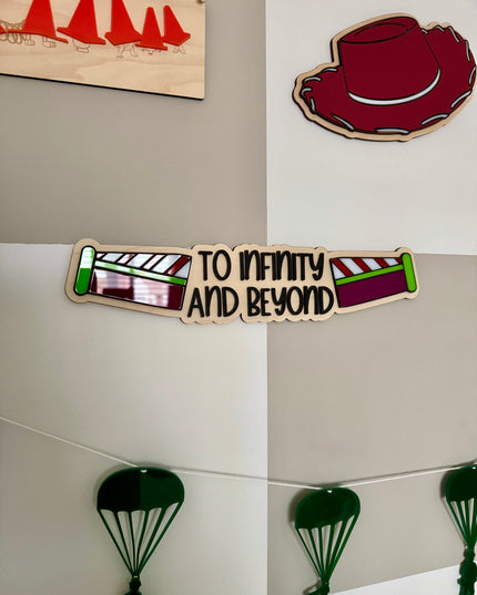 To Infinity and Beyond Wall Sign