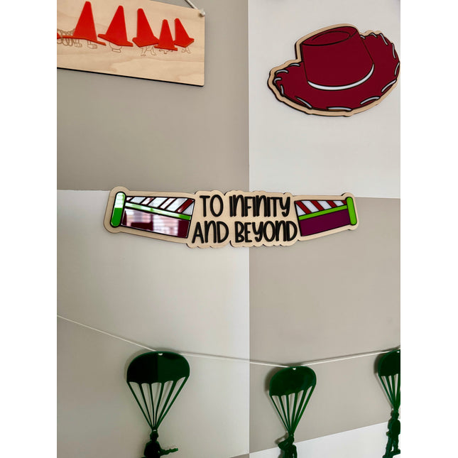 To Infinity and Beyond Wall Sign