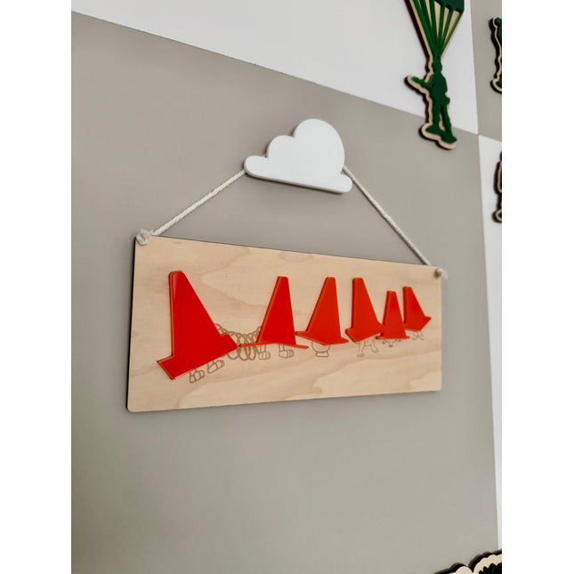 Traffic Cone Hanging Pennant